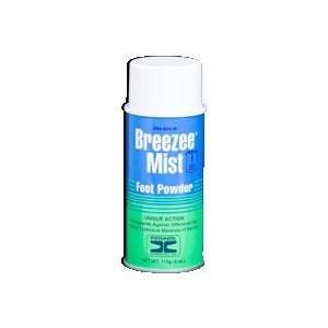  Breezee Mist 4oz. Foot Powder Cooling Formula Soothes, and 