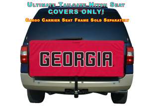 Georgia Bulldogs NCAA Cargo Carrier Tailgate Hitch Seat Cover Set 