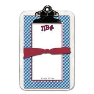  Noteworthy Collections   Sorority Clipboard Pads (Pi Beta 