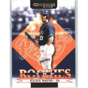  2002 Donruss Rookies #52 Julius Matos RC   Kansas City 