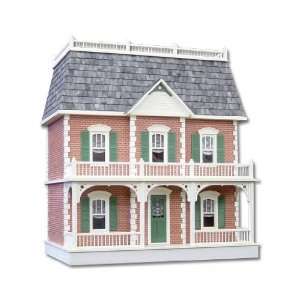   Miniature Unfinished Brick Georgetown Dollhouse By RGT Toys & Games