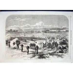  Chassepot Rifle Camp St Maur Vincennes Old Print 1868 