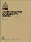 Dome Weekly Bookkeeping Record Book   600   8 1/2 x 11   BROWN Cover 