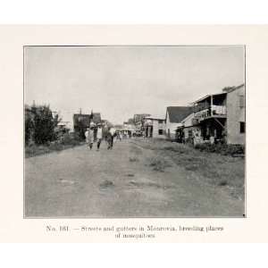  1930 Print Streets Gutters Monrovia Mosquitos Liberia 