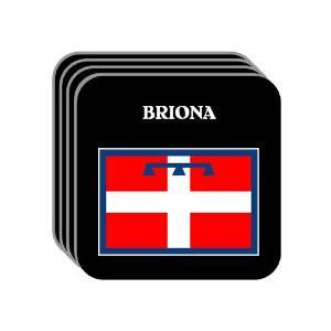   Region, Piedmont (Piemonte)   BRIONA Set of 4 Mini Mousepad Coasters