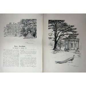 1909 ART JOURNAL KEW GARDENS PALACE TEMPLE SUN COTTAGE 