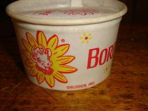 Vintage Bordens Dairy Elsie the Cow Ice Cream Container  