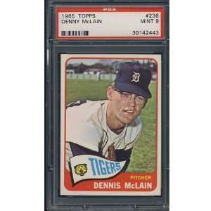    1965 Topps 236 Dennis Mclain PSA MINT 9 Sports Collectibles