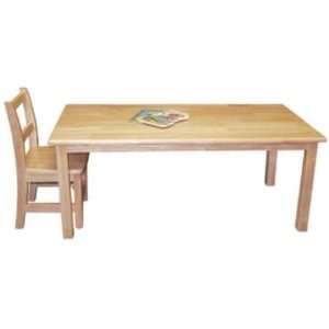    30x48 Rectangular Hardwood Table (18 Legs) 