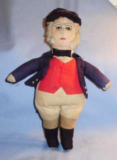 Antique Felt COTH ENGLAND CHARACTER English DOLL  