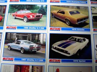 SHELBY MUSTANG TRADING CARDS 2 complete 100 card set  
