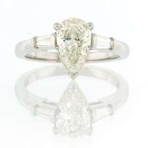   Pear Shape Diamond Engagement Anniversary Ring Mark Broumand Jewelry