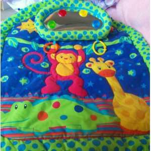   Giraffe, Monkey and Alligator Baby Play Mat with Mirror Toys & Games