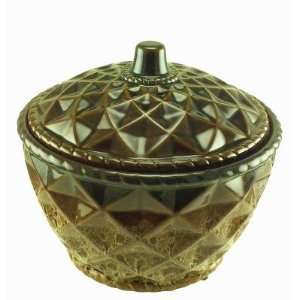  Medium Brown Flame Pot or Fire Pot by Giftcraft