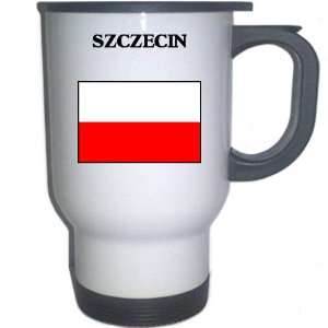  Poland   SZCZECIN White Stainless Steel Mug Everything 
