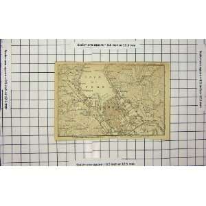    Antique Map Italy Street Plan Como Giorgio Brunate