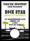 Boys Rock Star w/ Drum Set Zebra Print Birthday Party I
