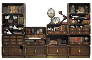 Campaign Furniture Desk Bookcase Modular System #4 Set  