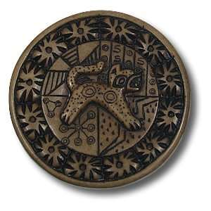  Andean Symbology Tile   Jaguar   Round