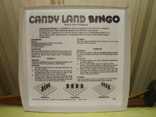 Vintage 1978 MB Candyland Bingo Game  