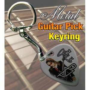  Steve Vai Metal Guitar Pick Keyring Musical Instruments