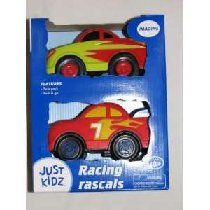  Just Kidz Racing Rascals Twin Pack Red/Yellow Cars Toys & Games