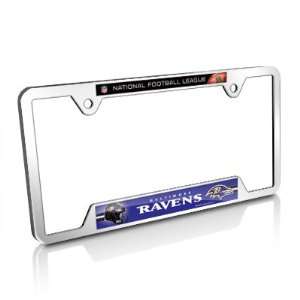  NFL Baltimore Ravens Chrome Metal License Frame 