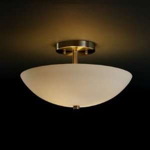 Ring Fusion 14 Round Semi Flush Mount without Ring Shade Color Opal 