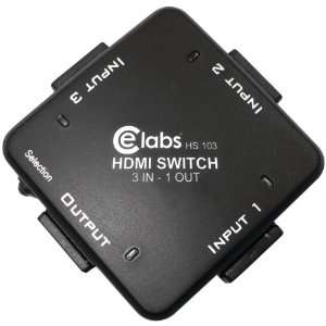  CE LABS HS103 3 IN, 1 OUT AUTO HDMI SWITCHER Electronics