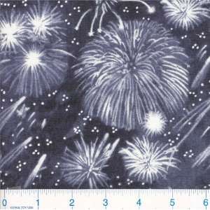   45 Wide Evening Fireworks Fabric By The Yard Arts, Crafts & Sewing