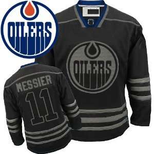   Oilers Black Ice Jersey Mark Messier Hockey Jersey