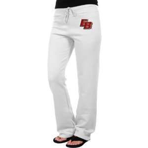  East Bay Pioneers Ladies Logo Applique Sweatpants   White Sports