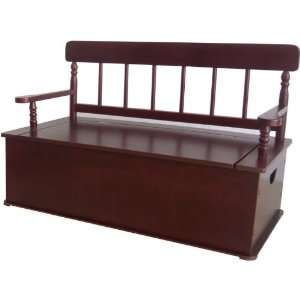  Cherry Finish Bench Seat With Storage by Levels of 