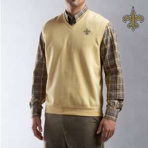   & Buck New Orleans Saints Mens Journey Supima Flatback Sweater Vest