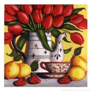  Red Tulips by Kathy Middlebrook 8x8