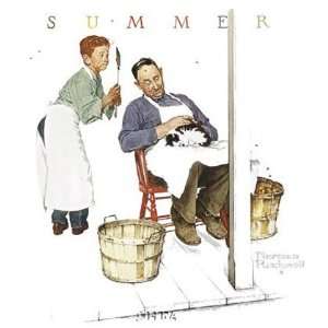  Swatters Rights by Norman Rockwell 18x20