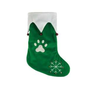  ProSelect Jingle Bell Pawprint Snowflake Green Holiday Dog Cat 