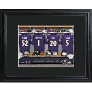  Baby Keepsake Baltimore Ravens Personalized NFL Locker Room Print 