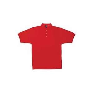    Enza Mens Classic Pique Sport Shirt Red Medium