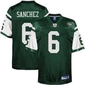  Mark Sanchez #6 New York Jets 52(XL) Reebok Onfield Green 