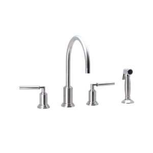  Santec Modena Widespread Kitchen Faucet with Metal Side 