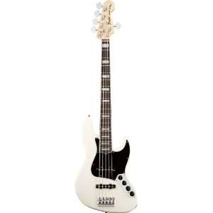   Deluxe Jazz Bass® V (Five String), Olympic White, Rosewood Fretboard