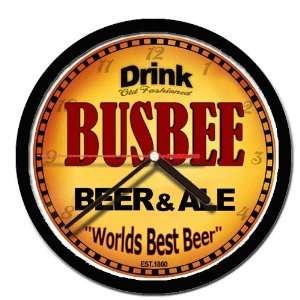  BUSBEE beer and ale cerveza wall clock 