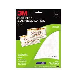  3M MMM D420I INKJET PARCHMENT BUSINESS CARDS, 2 X 3 1/2 