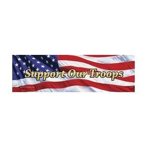    Window Graphic   20x65 US Flag 2 Support Our Troops