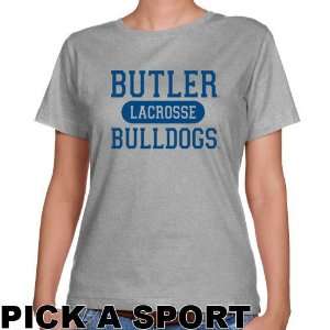 Butler Bulldogs Ladies Ash Custom Sport Classic Fit T shirt  