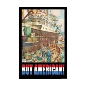 Buy American 12x18 Giclee on canvas