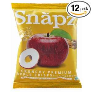Snapz Apple Chips With Natural Cinnamon Flavor, 0.7 Ounce (Pack of 12)