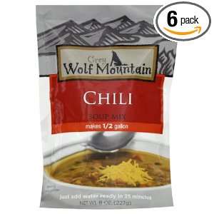 Grey Wolf Mountain Chili, 8 Ounce (Pack of 6)  Grocery 