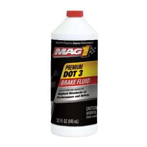  MAG1 120 pk12 Premium DOT 3 Brake Fluid   32 oz., (Pack of 
